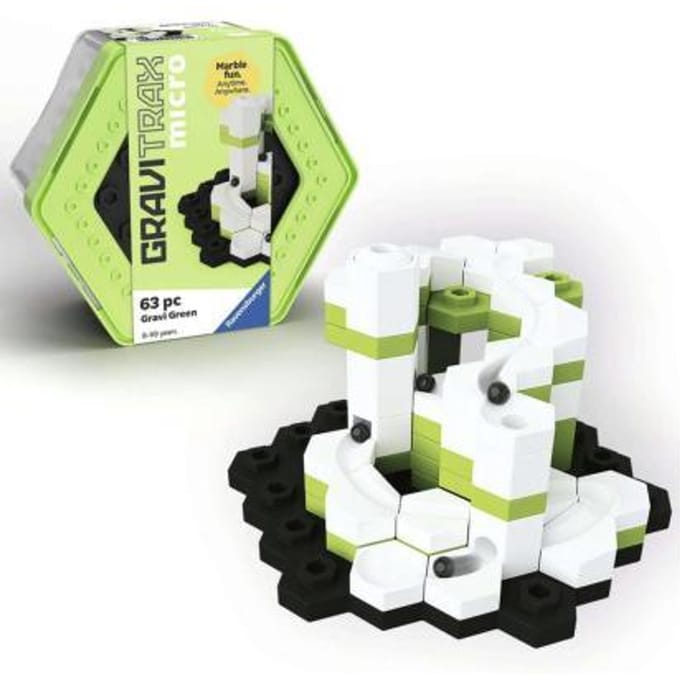 Ravensburger GraviTrax micro Gravi Green - Mini Knikkerbaan Bouwset - 63 Onderdelen