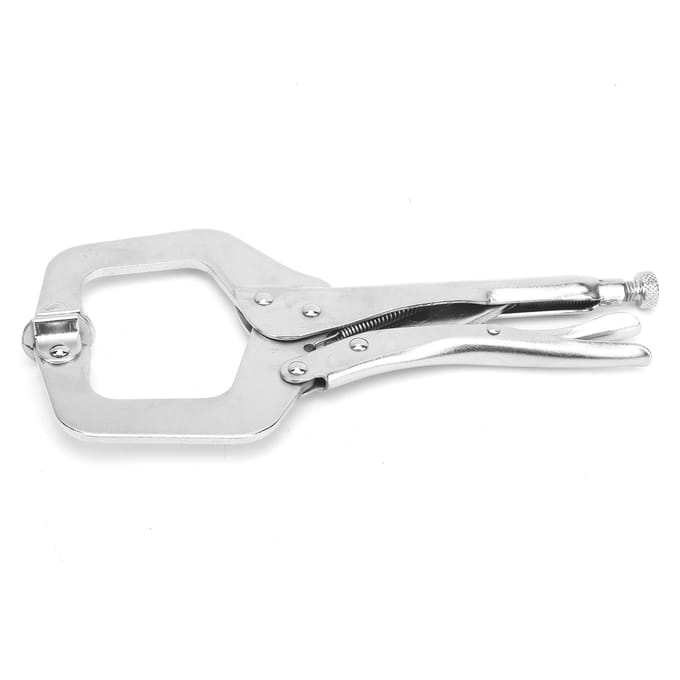 Pince de blocage en forme de C, serre-joint rapide pour le travail du bois, fixation, soudure, outil multifonction 11 pouces white