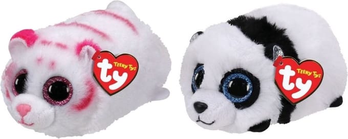 Ty - Knuffel - Teeny Ty's - Tabor Tiger & Bamboo Panda