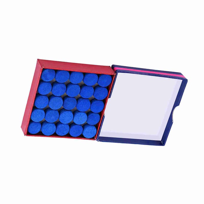 50 stuks Lot Blauwe Lijm op Enkellaags Biljart Pool Snooker Keutips 13mm blue