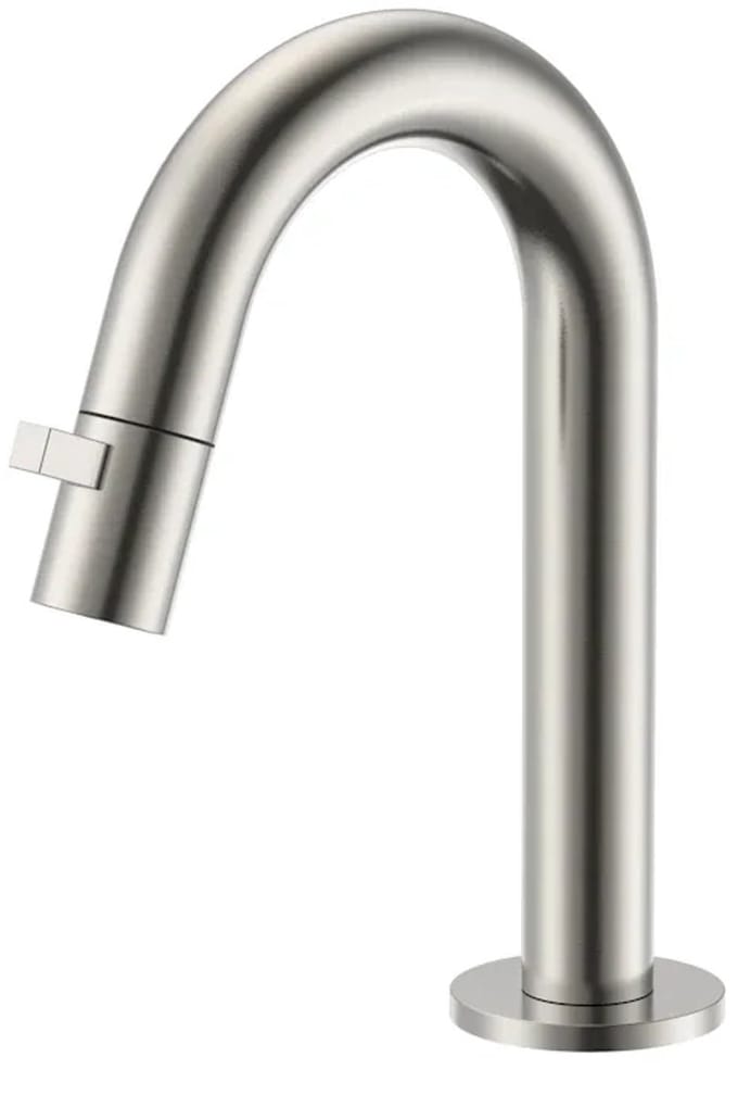 DutchLine - Round Fonteinkraan 189mm – Geborsteld staal