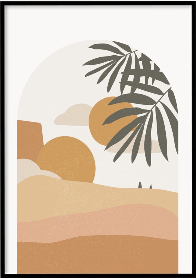 Poster Abstract Tree - 30x40 cm - Abstracte poster - Exclusief fotolijst – WALLLL