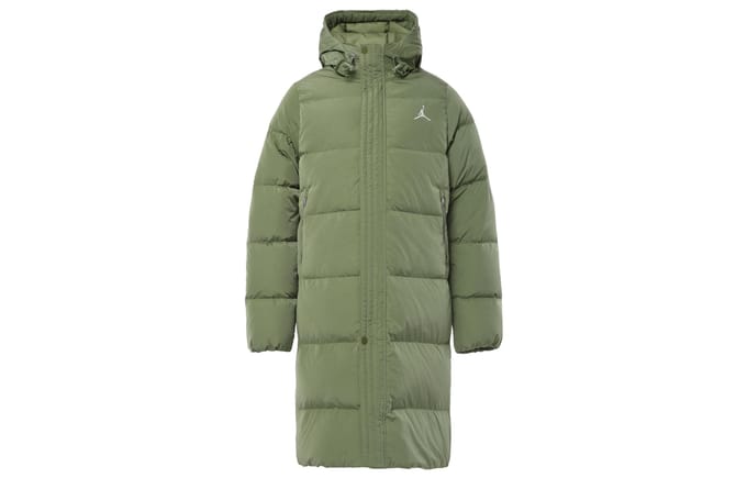 Jordan Donsjas Heren Licht Olijfgroen Geel M gray