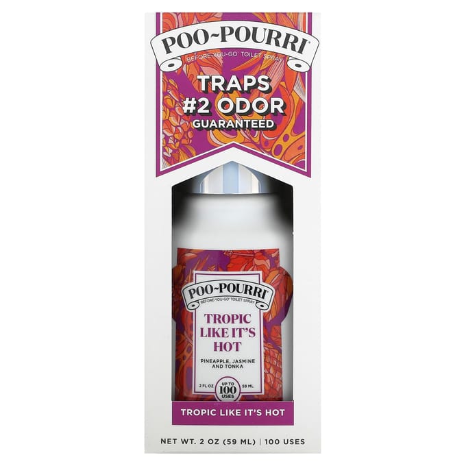 Poo-Pourri, Travel-ready Soil Spray, Tropic It'S Hot, 59Ml(2Oz)