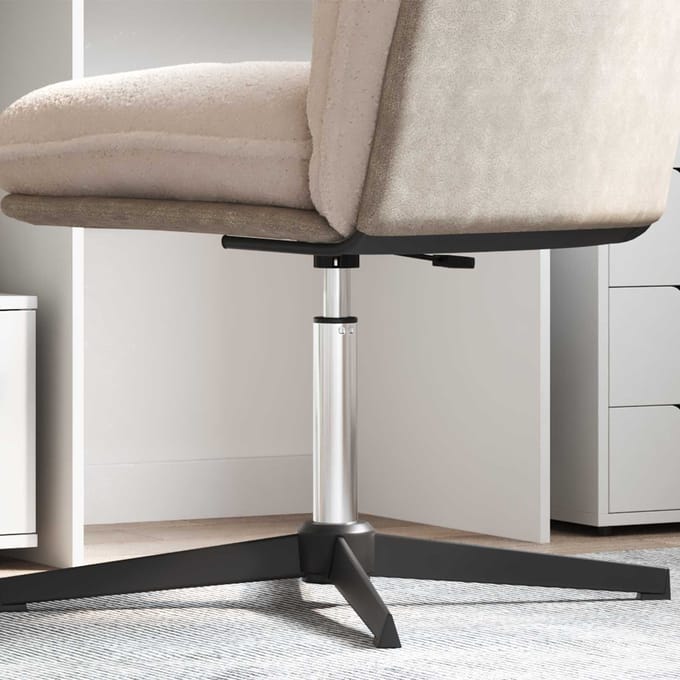 vidaXL - Bureaustoel - Gas - Cilinder - Chroom - 355-540 - mm - IJzer