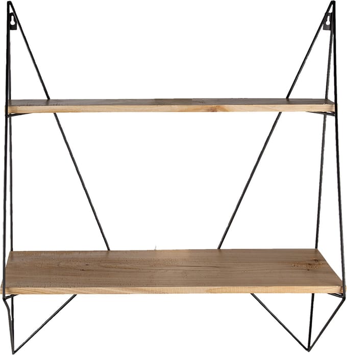 Clayre & Eef Wandrek 60x20x70 cm Zwart IJzer