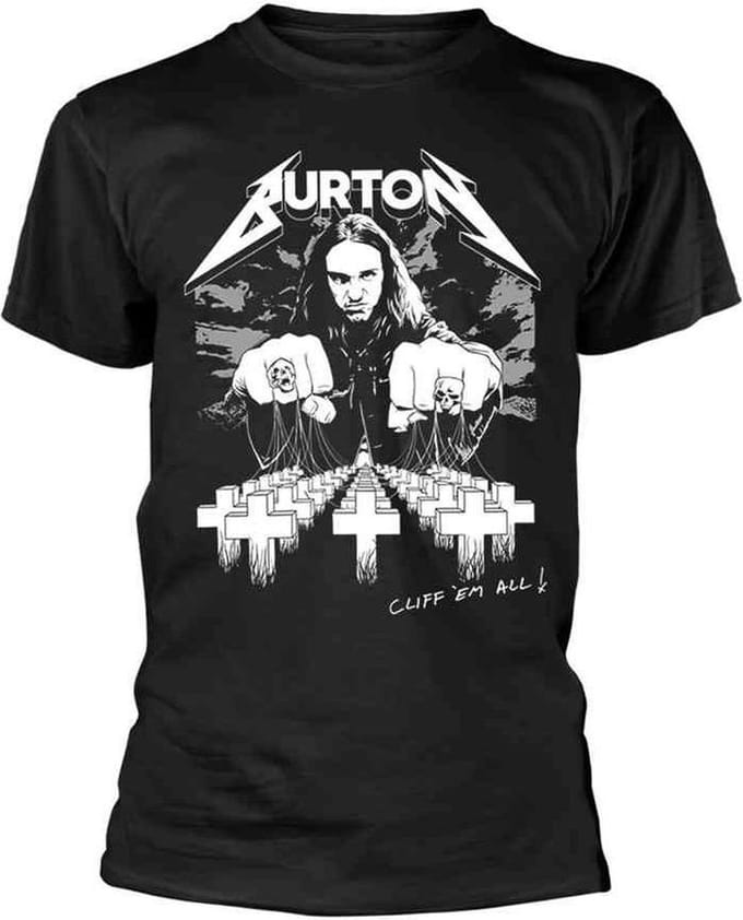 Metallica Heren Tshirt -S- Cliff Em All Zwart