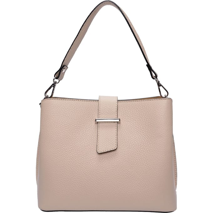 Isabella Rhea Beige Rundleer Tas