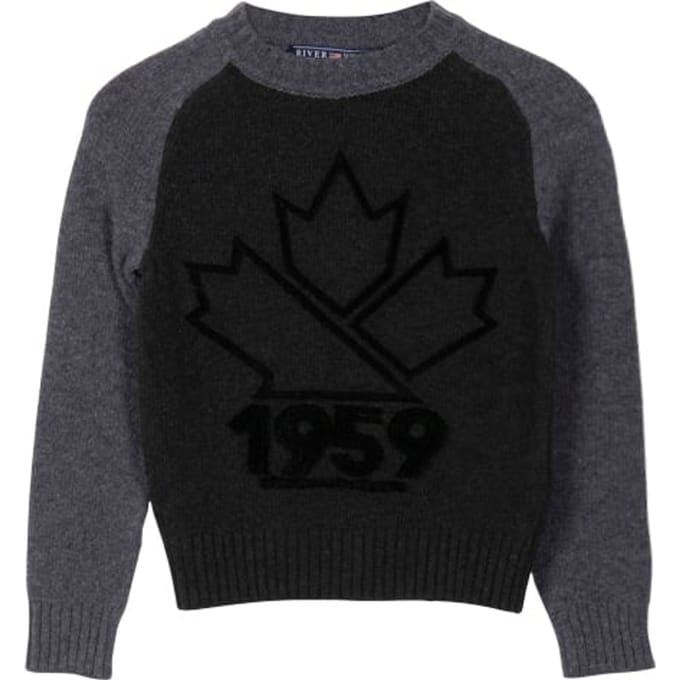 River Woods Tricolore Pullover With Raglan Sleeves In Grey Größe: 4 | Strickjacken Outlet | kids | Grau