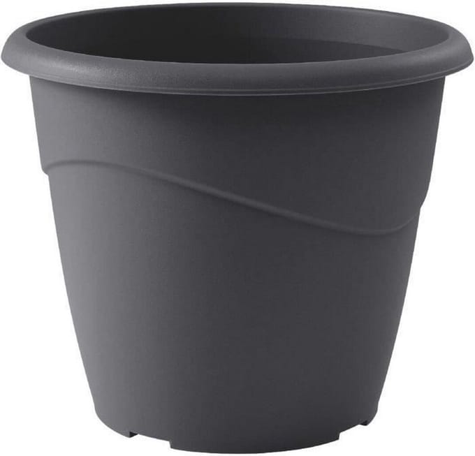 Bloempot EDA Marina Grijs Donker grijs Polypropyleen Rond Cirkelvormig Ø 40 x 33,7 cm