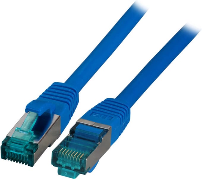 EFB Elektronik MK6001.0,15BL netwerkkabel Blauw 0,15 m Cat6a S/FTP (S-STP) Rond