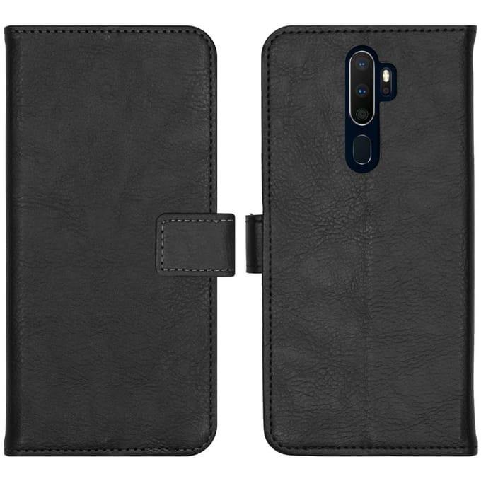 imoshion Hoesje - Geschikt voor Oppo A5 (2020) - Luxe Bookcase - Zwart