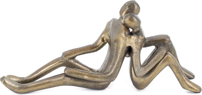 Decoratie beeld 'couple' goud - gold - ornament - Kolony
