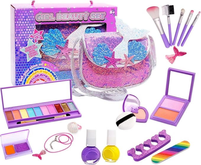 Make-up Speelgoed - Kinder Make-up Set - Doen alsof Spelletjes - Veilig en Compact