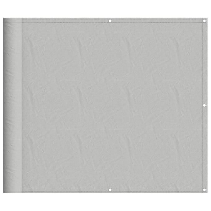 vidaXL - Balkonscherm - 90x300 - cm - 100% - oxford - polyester - lichtgrijs