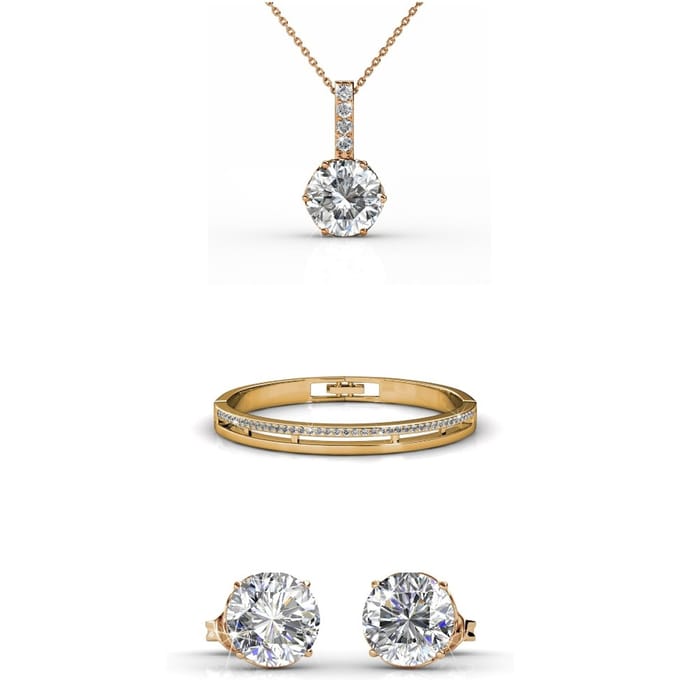 Kristine Sets - Roségoud en kristal