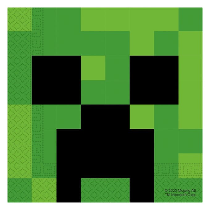 Vegaoo - 20 Minecraft papieren servetten 33X33cm