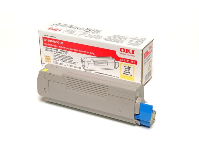 OKI 43381905 toner cartridge geel (origineel)
