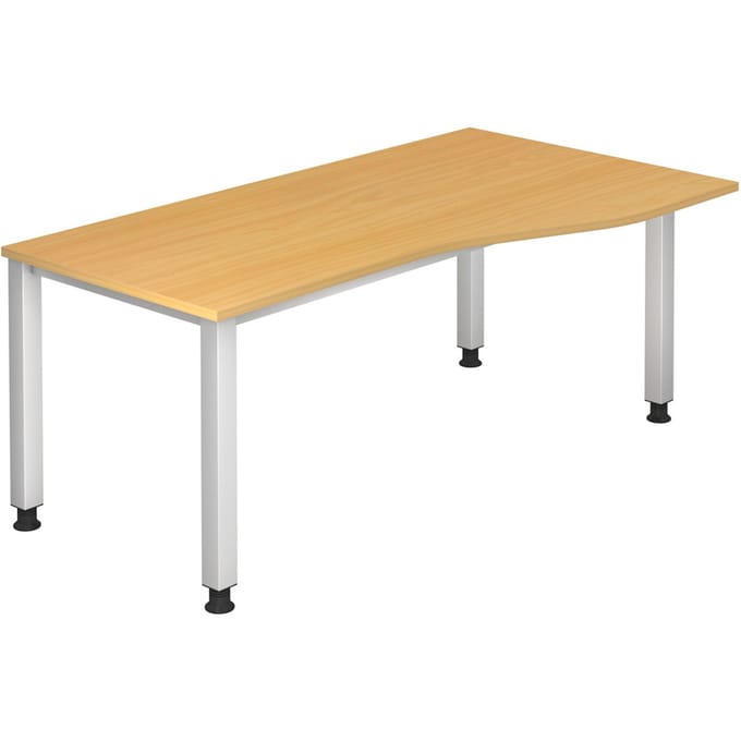 QUEO 18 S | Bureau - Beuken 180 x 100 Tafelhoogte I In hoogte verstelbaar