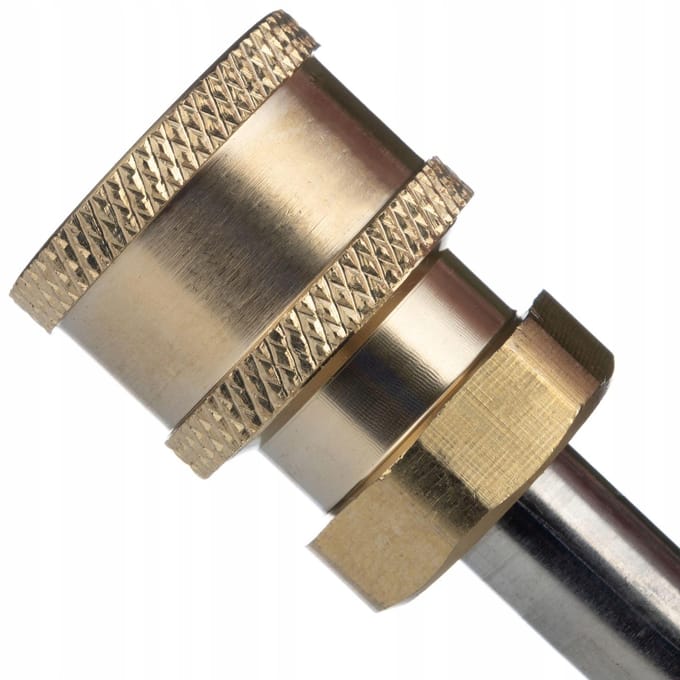 Rosfix Hogedruklans Vervanging - 30° Gebogen - 34 cm, 250 bar, 1/4"" Snelsluiting - Geschikt voor Kärcher