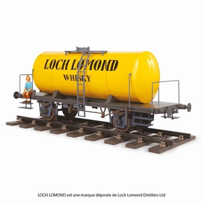 Kuifje - Wagon Loch Lomond - Geel - Tintinimaginatio - 77cm
