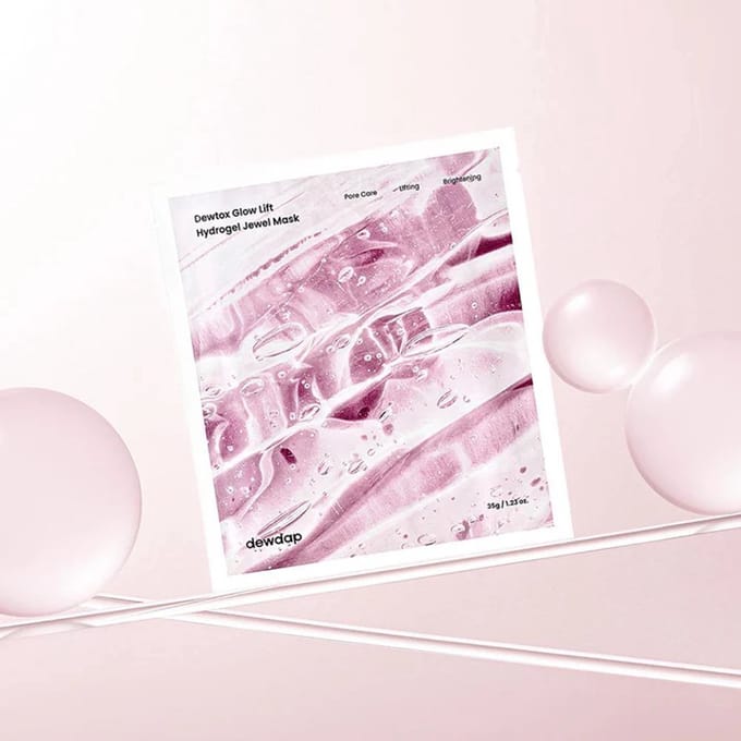 Dewdap Dewtox Glow Lift Hydrogel Jewel Mask - 4 x sheets - 35G