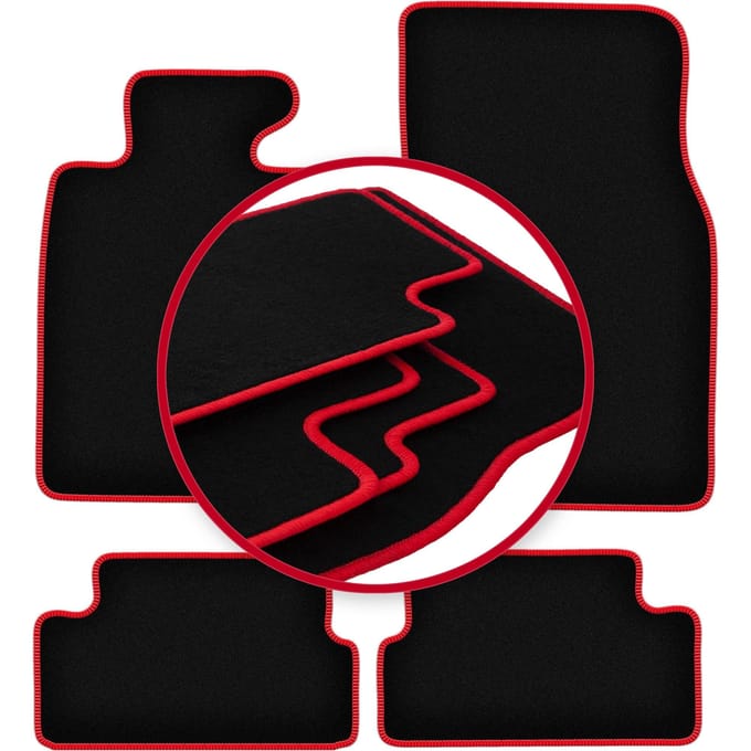 CARLUX-RED automatten voor: Mini Cooper II R57 cabriolet (2006-2013)