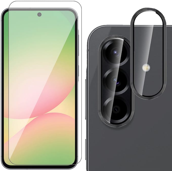 Screenprotector & Camera Protector geschikt voor Samsung Galaxy A56 / A36 - Glas