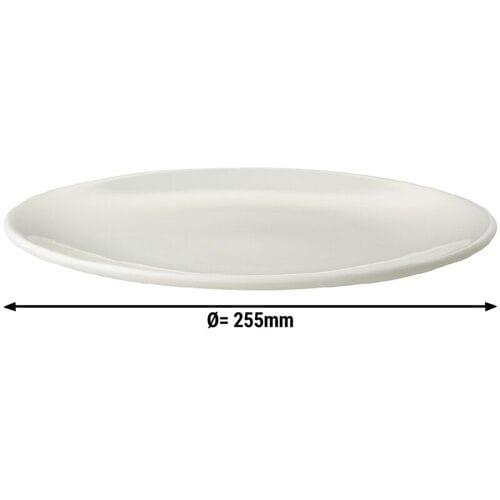 GGM Gastro (12 Stück) LUX - Coupe Teller Maastricht - flach - Ø 255mm - Elfenbein Wit