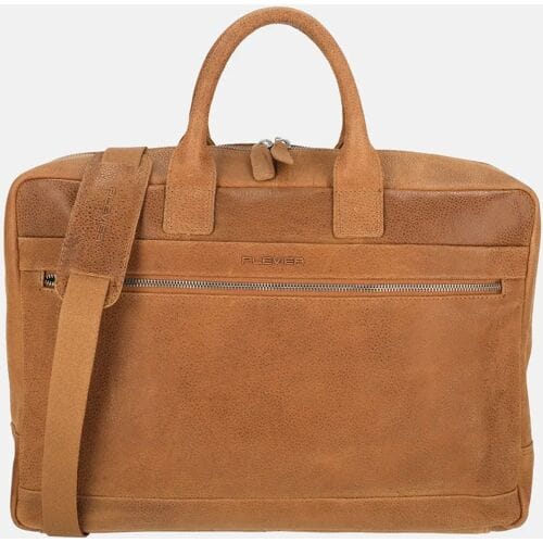 Plevier Kentron laptoptas 17.3 inch cognac