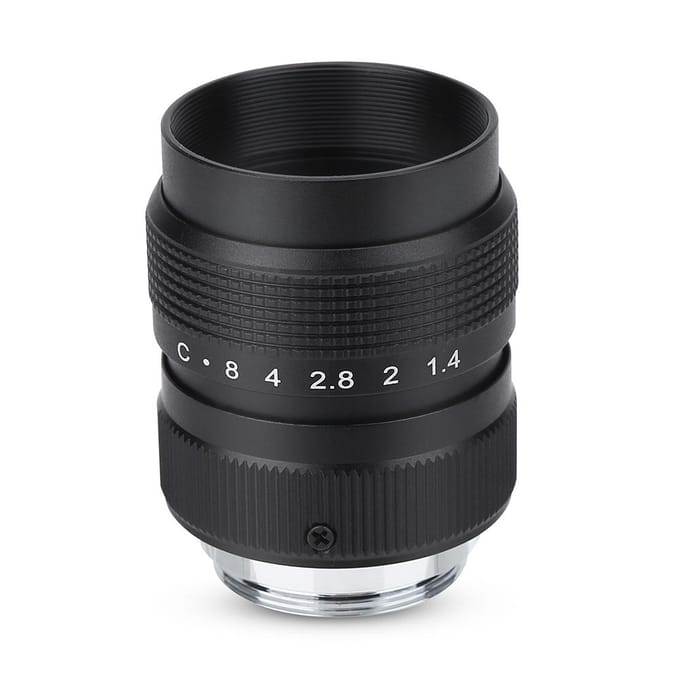 25mm f 1.4 Lens   C M43 Adapter   Macro Ring voor Olympus EPL5 EPM3 EPL7 OM-D black