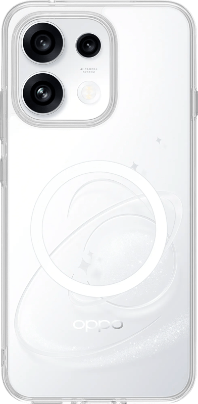 OPPO Reno16 F Back Cover met Magneet Transparant