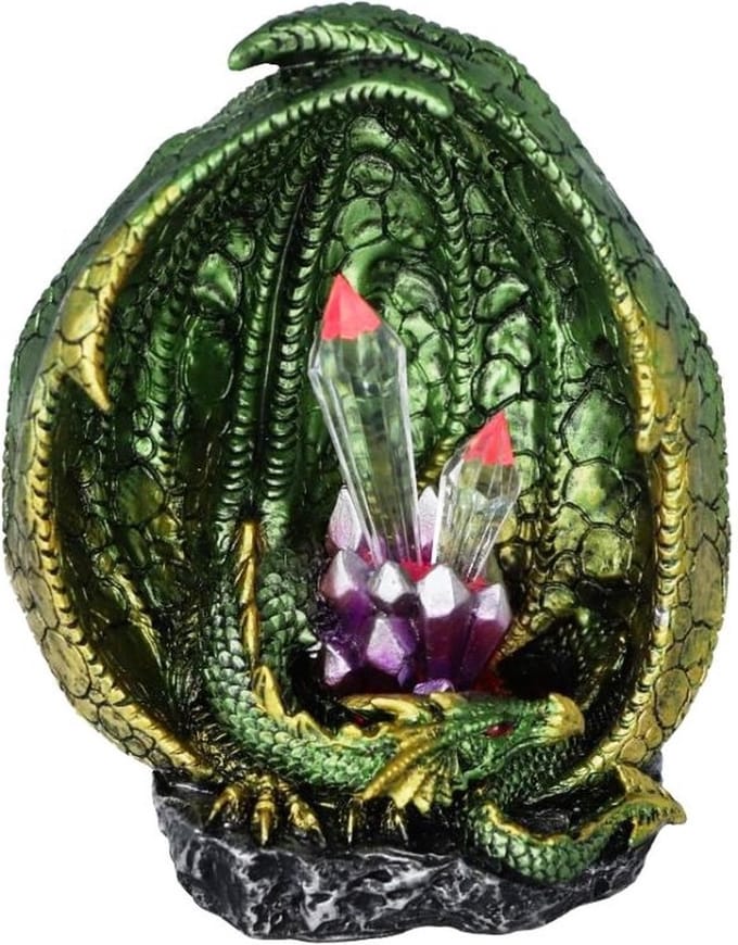 Nemesis Now Beeld/figuur Quartz Guard Groen met LED licht