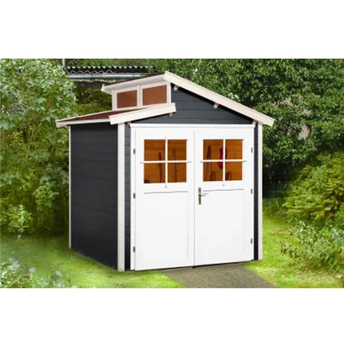 Weka Tuinhuis 226 - Antraciet/wit - 252x205cm