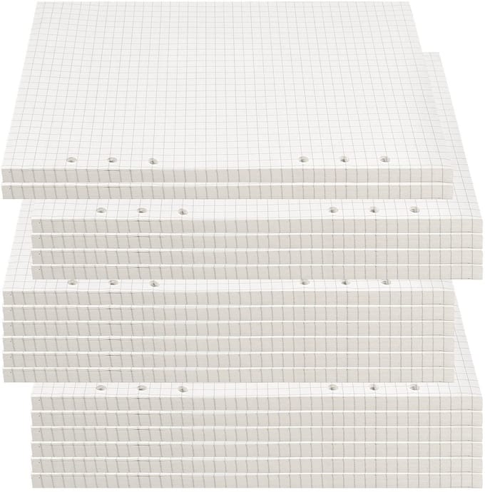 Dailygoods- Navulpapier A5 450 Vellen 100gsm - Geponst 6 - Gelinieerd