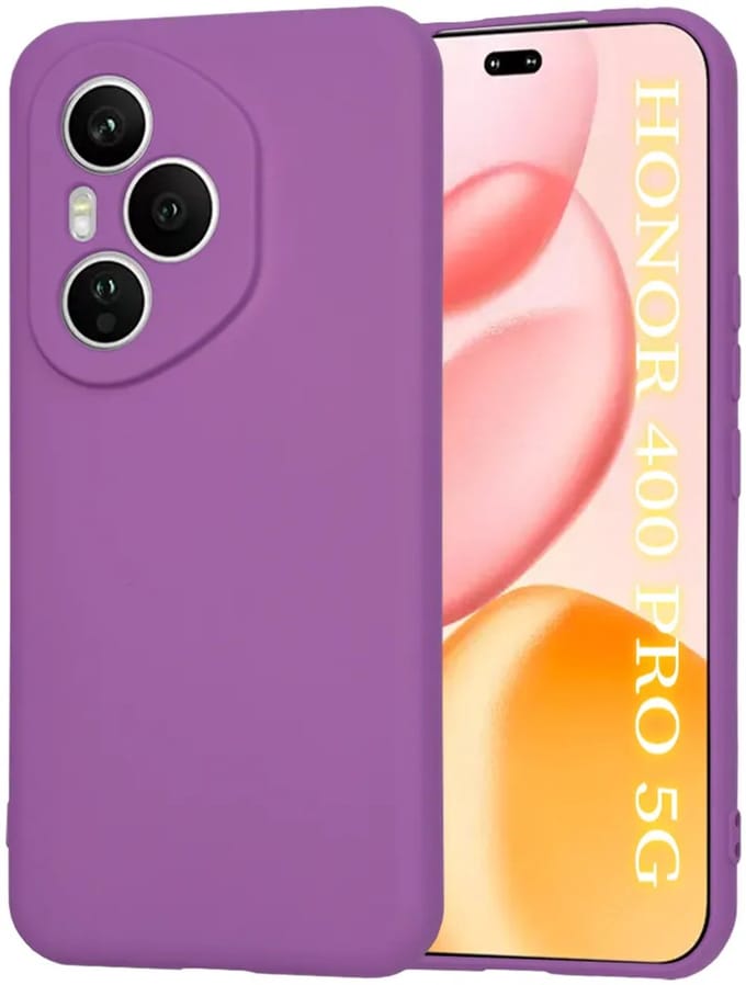 Hoesje geschikt voor HONOR 400 Pro - Techsuit Soft Flex Silicone Back Cover - Purple