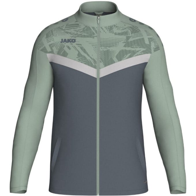 Jako Iconic Polyestervest Kinderen - Zachtgrijs / Mintgroen / Antra Light | Maat: 152