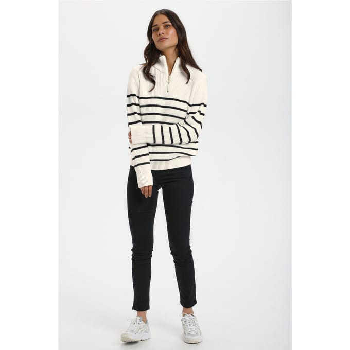 Pullover KAlioa Loose fit black offwhite