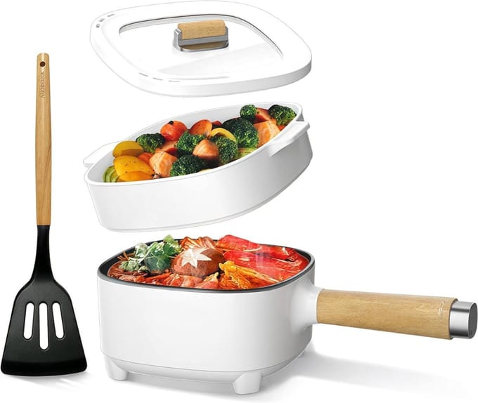 SCH® Hotpot Electrisch - Hotpot - Wit - ‎20cm x 24cm x 12cm