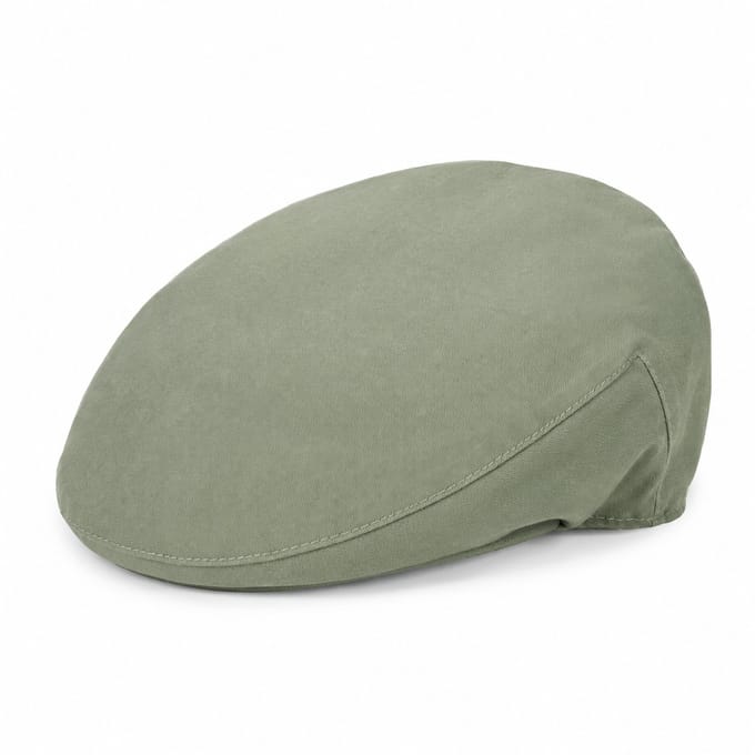 Hatman of Ireland Poplin flat cap Lovat, katoen maat Medium (58cm)