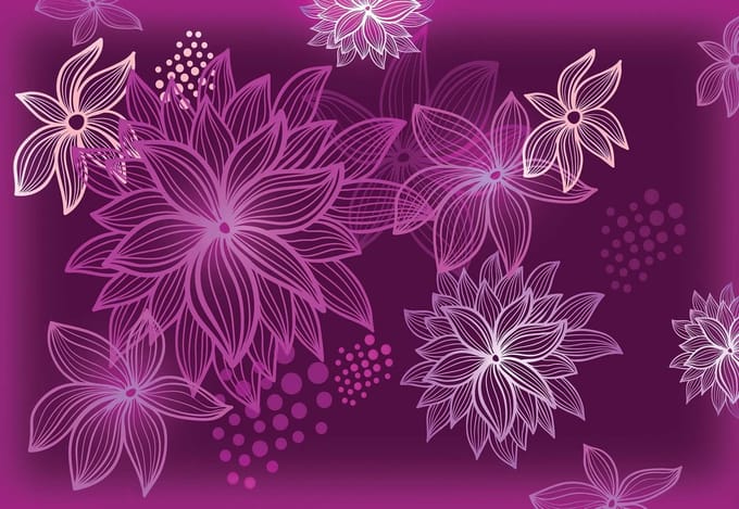 Fotobehang Flowers Forest Nature | XXL - 312cm x 219cm | 130g/m2 Vlies