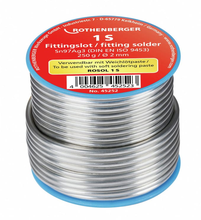 ROTHENBERGER Fittingsoldeer 1S, 2mm, 250g, spoel - 45252