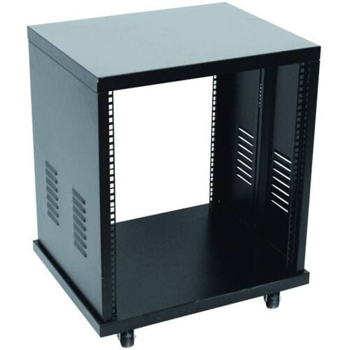 Omnitronic SR-19 19 inch rack 10 HE Staal Incl. wielen