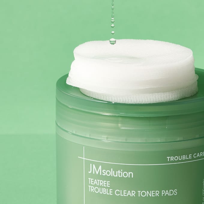Tea Tree Trouble Clear Toner Pads 100 ea white