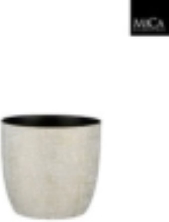 MICA DECORATIONS ALANO BLOEMPOT - H19 X Ø20 CM - GRIJS