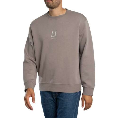 Sweaters EAX Sweatshirt met geborduurd centraal logo