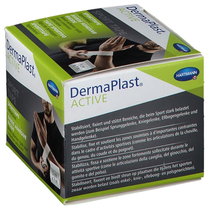 Hartmann Dermaplast Active Sporttape Wit 5 cm x 7 m 1 Verband