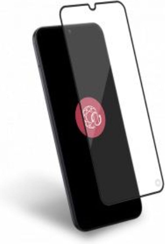 Force Case, Screenprotector geschikt voor Galaxy A25 - Tempered Glass 2.5D 9H+, Transparant zwart