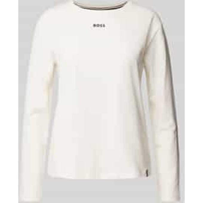 Shirt met lange mouwen en labelprint