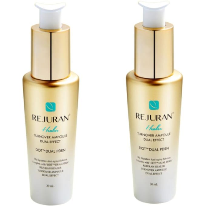 Rejuran Healer Turnover Ampoule Double Effet 30ml x2 | Ampoule Soin de la Texture beige